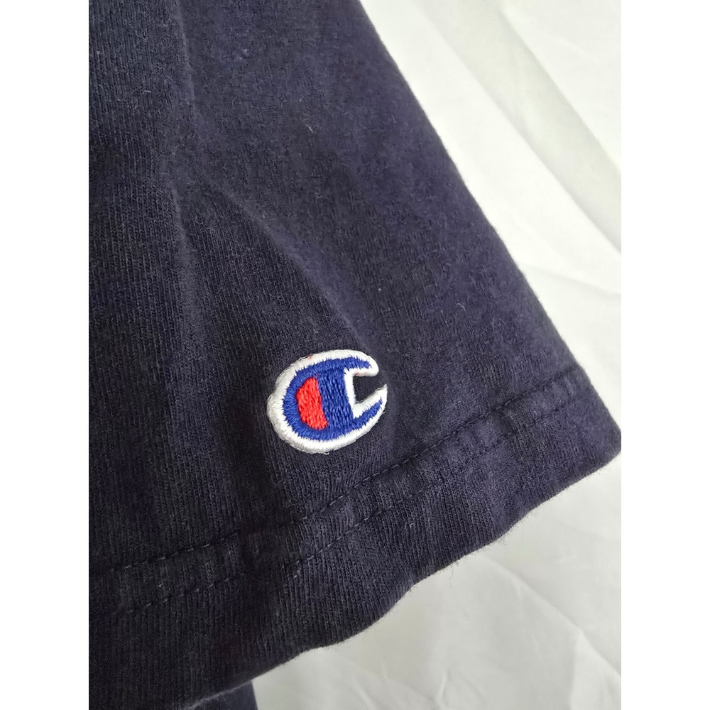 Champion Olympic USA Flag T Shirt Mens XLarge Navy Blue Cotton Short Sleeve - Picture 3 of 6